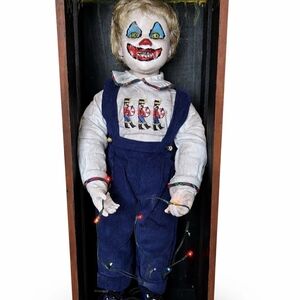 Blue Overalls Clown Doll Plush Toy - Kids Toys